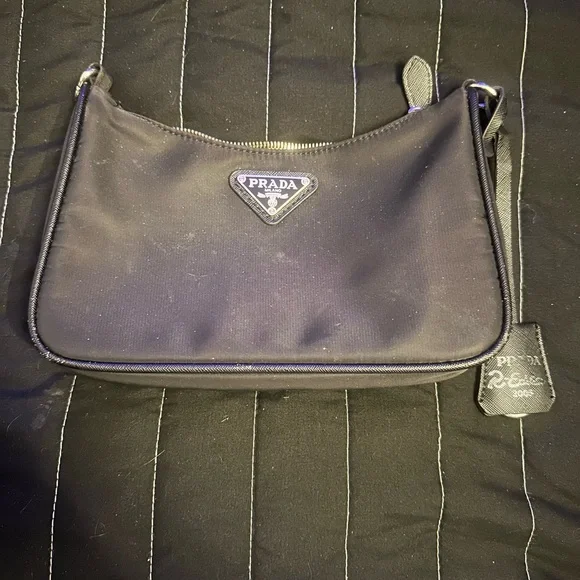 Prada | Bags | Prada Elegant Black Nylon Bag | Poshmark display picture 1